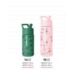 Simple Modern Summit Kindertrinkflasche 415ml mit Strohhalm – Isolierte Edelstahl-Trinkflasche Pink Ballerina – Bild 7