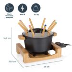 Princess Fondue-Set 1,5 L für 8 Personen – Bambus-Design mit Thermostat – Bild 3