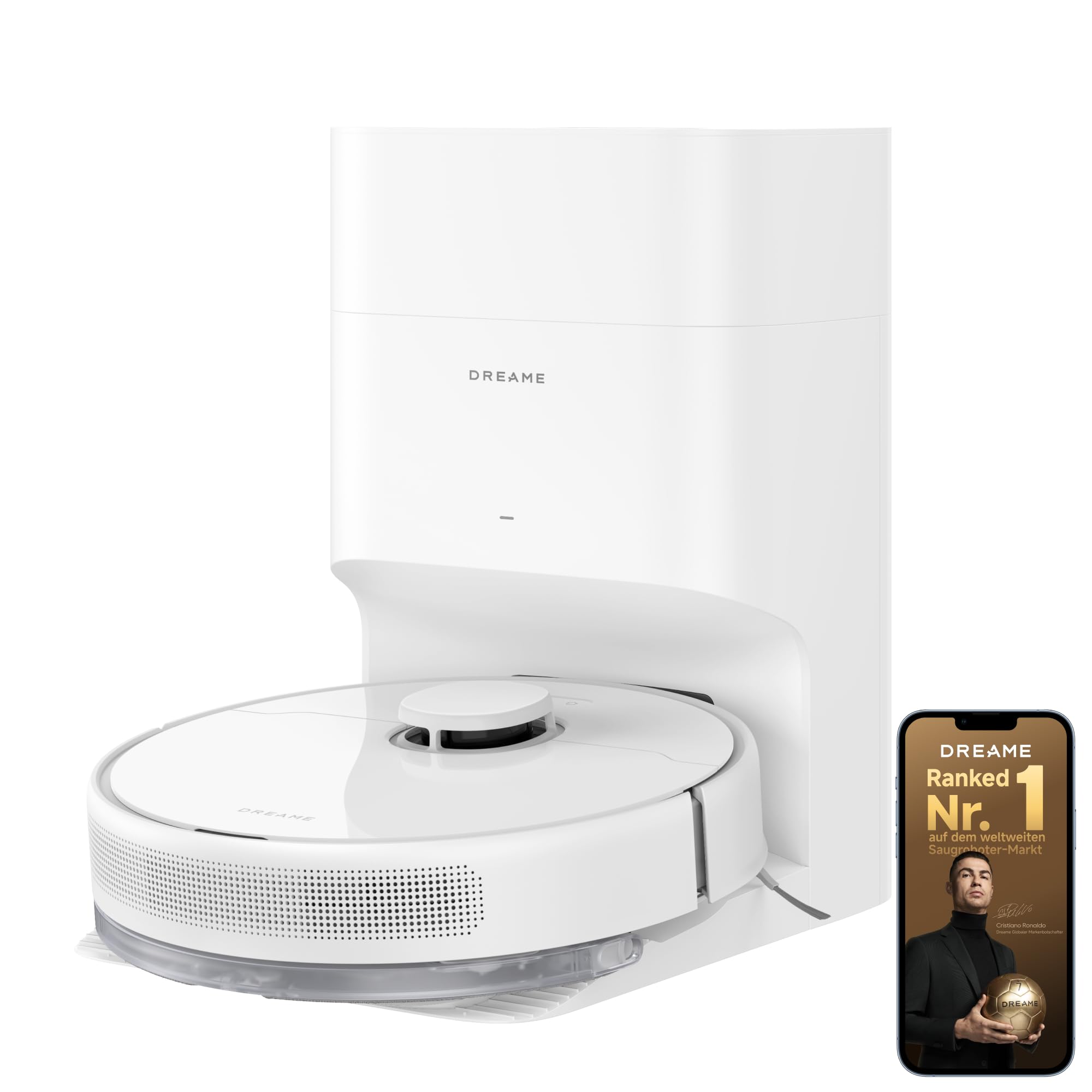 dreame D10 Plus Gen 2 Saugroboter – 6000 Pa Saugkraft mit Wischfunktion & automatischer Staubentleerung