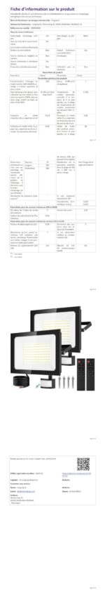 Viugreum 2er-Set 150W LED Aussenstrahler mit Bewegungsmelder – 15000 lm Flutlicht IP67 – Bild 10