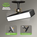 YiLaie LED Wandleuchte mit 4000mAh Akku – Kabellose Leselampe mit Touch & Fernbedienung – Bild 5