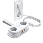 ORICO AP3 Reise-Steckdosenleiste mit USB-C PD 20W – 5-in-1 Multifunktion für unterwegs