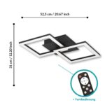 EGLO RGBIC LED Deckenleuchte mit Fernbedienung – Gaming & Party Ambientebeleuchtung – Bild 2