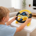 deAO Kinderlenkrad mit 360° Rotation – Fahrsimulator Spielzeug für frühe Entwicklung – Bild 2