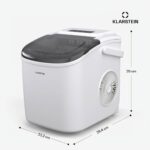 Klarstein Eiswürfelmaschine 12kg/24h – Tragbarer Eisbereiter mit 2 Grössen für Partys – Bild 7