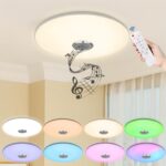 ACXIN 60W LED Deckenlampe mit Bluetooth Lautsprecher – Dimmbar, RGB Farbwechsel & App-Steuerung