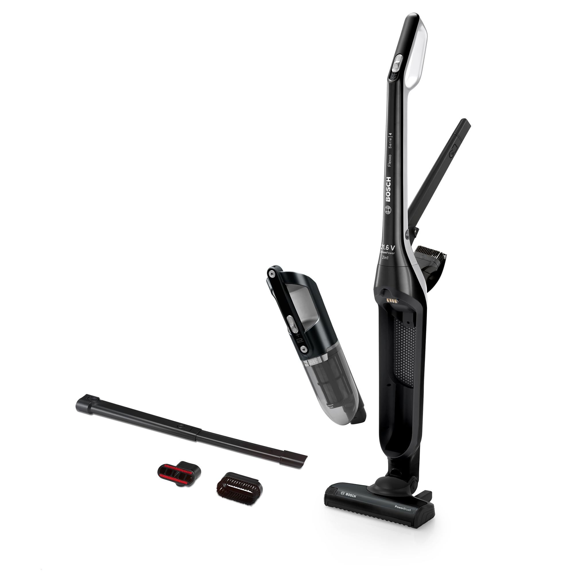 Bosch Flexxo 2in1 BBH32101 Akku-Staubsauger – Kabelloses Reinigen für alle Oberflächen
