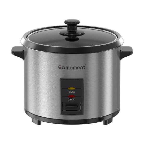 Eamoment 1,8L Reiskocher mit Dampfgarer & Antihaftbeschichtung – 700W für 1–10 Personen