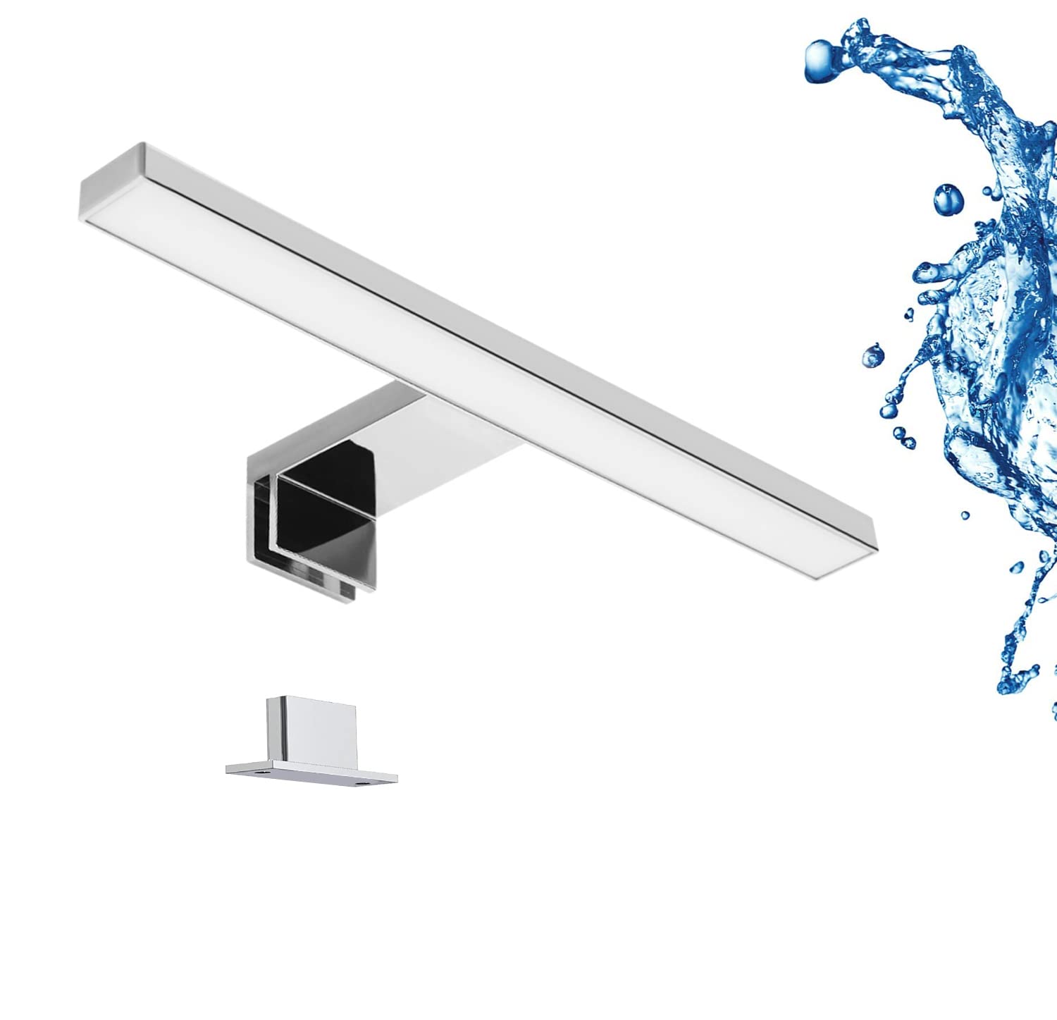 LIGHTWORLD24 LED Spiegelleuchte 30 cm – Badleuchte mit 550 Lumen & IP44 Schutz