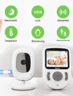 TakTark Babyphone mit Kamera 2,8" 720P HD – WLAN-frei mit 20h Akku & Nachtsicht – Bild 2