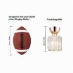 MELAYR Kristall Deckenleuchte Ø13cm Gold – Elegante E27 Deckenlampe für moderne Räume – Bild 9