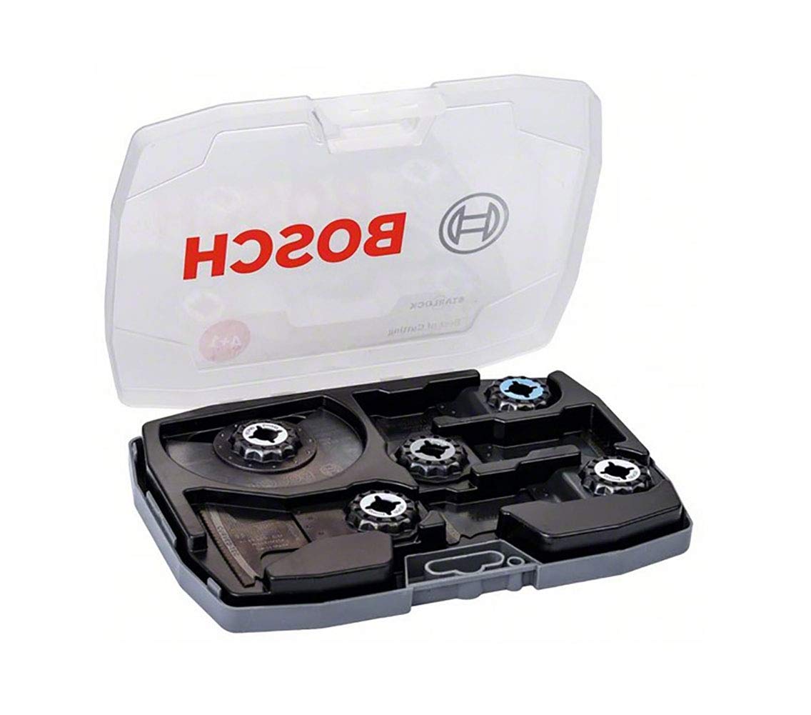 Bosch 5-teilig Starlock Sägeblatt-Set – Carbide Technologie für Holz & Metall