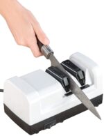 Rosenstein & Söhne Elektrischer Profi-Diamant-Messerschärfer 60 W – Grob- und Feinschliff