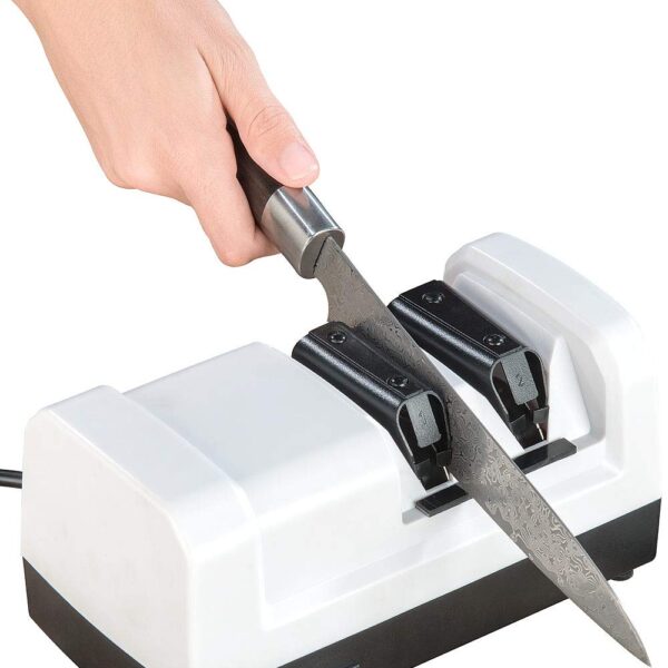 Rosenstein & Söhne Elektrischer Profi-Diamant-Messerschärfer 60 W – Grob- und Feinschliff