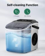 Silonn Eiswürfelmaschine – 9 Würfel in 6 Min., 12 kg/24h, 2 Grössen, tragbar – Bild 5