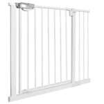 AufuN Treppenschutzgitter 95–105 cm – Druckbefestigung, selbstschliessend, erweiterbar