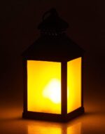 Lunartec LED-Laterne Outdoor mit Flammeneffekt & Timer – Stimmungslicht für Balkon & Terrasse – Bild 4
