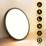 Aisutha LED Deckenleuchte 24W Ø30cm – Dimmbar 3000K-6500K mit Fernbedienung & IP54 – Bild 2