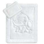 KiGATEX Baby Bettdeckenset Elefant 100x135 cm – Ganzjahresdecke mit Kissen, OEKO-TEX®