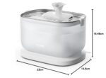 PETLIBRO Dockstream Katzenbrunnen 2.5L Edelstahl – Kabellose Pumpe, 23dB ultraleise – Bild 8