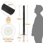 10er Set Gartenfackeln 42cm mit Wachstropfenfänger – 45 min Brenndauer für Outdoor-Events – Bild 2