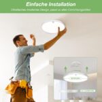 OUILA LED Deckenleuchte 18W mit Bewegungsmelder – 2000 Lumen Sensor-Deckenlampe für Innen – Bild 7