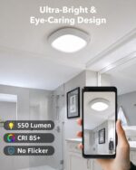 Tedmos Akku-Deckenleuchte mit Bewegungsmelder – 12000mAh, IP54, Fernbedienung, Badezimmer – Bild 6