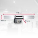B.K.Licht Spiegelleuchte Bad 44,5cm mit Steckdose & LED – Chromoptik Badezimmerlampe – Bild 7
