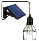Lixada Solar Pendelleuchte E27 – IP65 Aussenleuchte mit automatischer Helligkeitsregelung