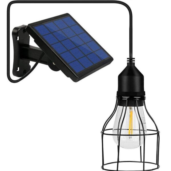 Lixada Solar Pendelleuchte E27 – IP65 Aussenleuchte mit automatischer Helligkeitsregelung