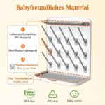 Lifewit Babyflaschen Trockenständer mit 15 Haken – Platzsparender Flaschentrockner für Arbeitsplatte – Bild 8