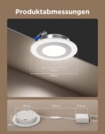Govee Smart Einbaustrahler LED 4er Set – 900lm RGBWW Deckenleuchte mit Matter & Alexa – Bild 6