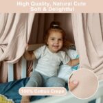 HOTUT Hausbett Himmel 62x270cm aus 100% Baumwolle Musselin – Betthimmel Set für Kinderbett – Bild 3