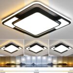 Style home 90W LED Deckenlampe Quadratisch Dimmbar – Moderne Leuchte mit Fernbedienung für Wohnräume – Bild 2