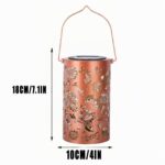 Eznaobo Sonnenblumen Solar Laterne – Farbenfrohe Gartenbeleuchtung IP65 wasserdicht – Bild 2