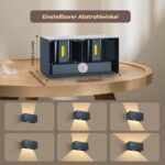 vatato 24W LED Aussenwandleuchte mit Bewegungsmelder – IP65 Warmweiss für Aussen & Innen – Bild 4