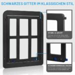 Adiwo Katzenklappe für Fliegengitter 31,5 x 25 cm – Automatischer Magnetverschluss – Bild 5