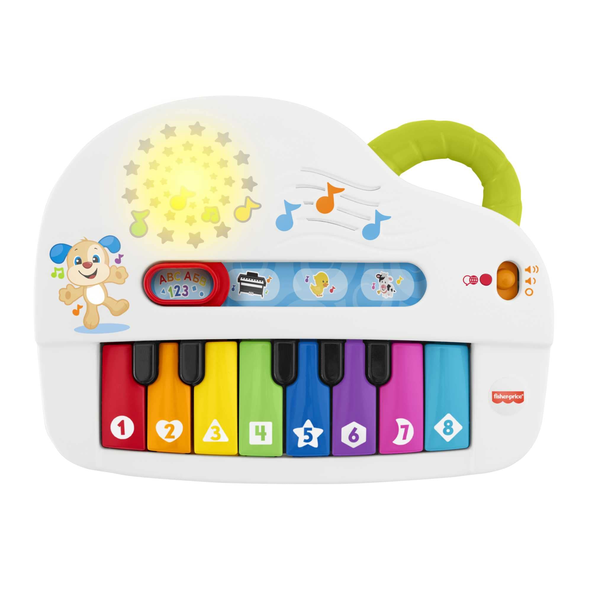 Fisher-Price Silly Sounds Leuchtklavier – 4 Spielmodi für musikalisches Lernen ab 6 Monaten