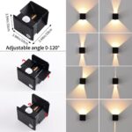 2er Set LED Wandleuchte mit Bewegungsmelder 12W – IP65 Aussen- & Innenleuchte KUKAK – Bild 4