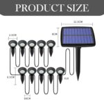 Probuk Solar-Gartenleuchte 10er Set mit 10 LEDs – IP65 wasserdicht für Aussen – Bild 2