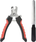 NAILAO Krallenschere für Haustiere mit Sicherheitsmechanismus & Nagelfeile – Profi-Set