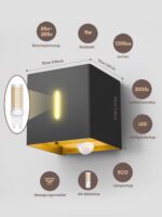 brightower LED Außenwandleuchte mit Bewegungsmelder & einstellbarem Abstrahlwinkel – IP54 – Bild 4