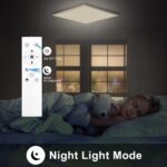 Oraymin 45x45 cm LED Deckenleuchte RGB – Dimmbar mit Fernbedienung, 28W für Wohnzimmer – Bild 7