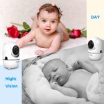 HelloBaby Babyphone mit 2 Kameras & 5" Split-Bildschirm – Sichere Überwachung ohne WLAN – Bild 5