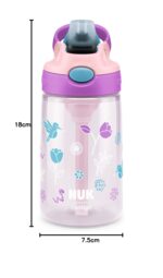 NUK Easy Straw Cup 420 ml – Auslaufsichere Trinkflasche mit Knopfdruck für Kinder ab 4 Jahren – Bild 2