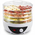 Esperanza Lebensmittel Dehydrierer mit 5 Schalen – 250W für Obst, Gemüse & Pilze