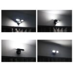 Northpoint LED Batteriestrahler mit Bewegungsmelder – 400 Lumen Fluter 2er-Set Schwarz – Bild 5