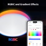 Aqara LED-Deckenleuchte T1M – Smart RGB Farbwechsel mit Matter & Sprachsteuerung – Bild 3