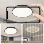 Style home 96W LED Deckenleuchte Ø50cm – Dimmbar mit Fernbedienung, 3000-6500K – Bild 3