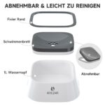 ELS PET Hundenapf 1L mit Schwimmdeckel – Auslaufsicher für Auto & Zuhause – Bild 4